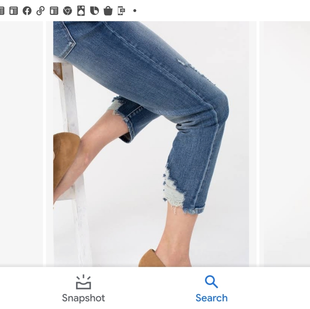 LIVERPOOL LOS ANGELES CROP JEANS